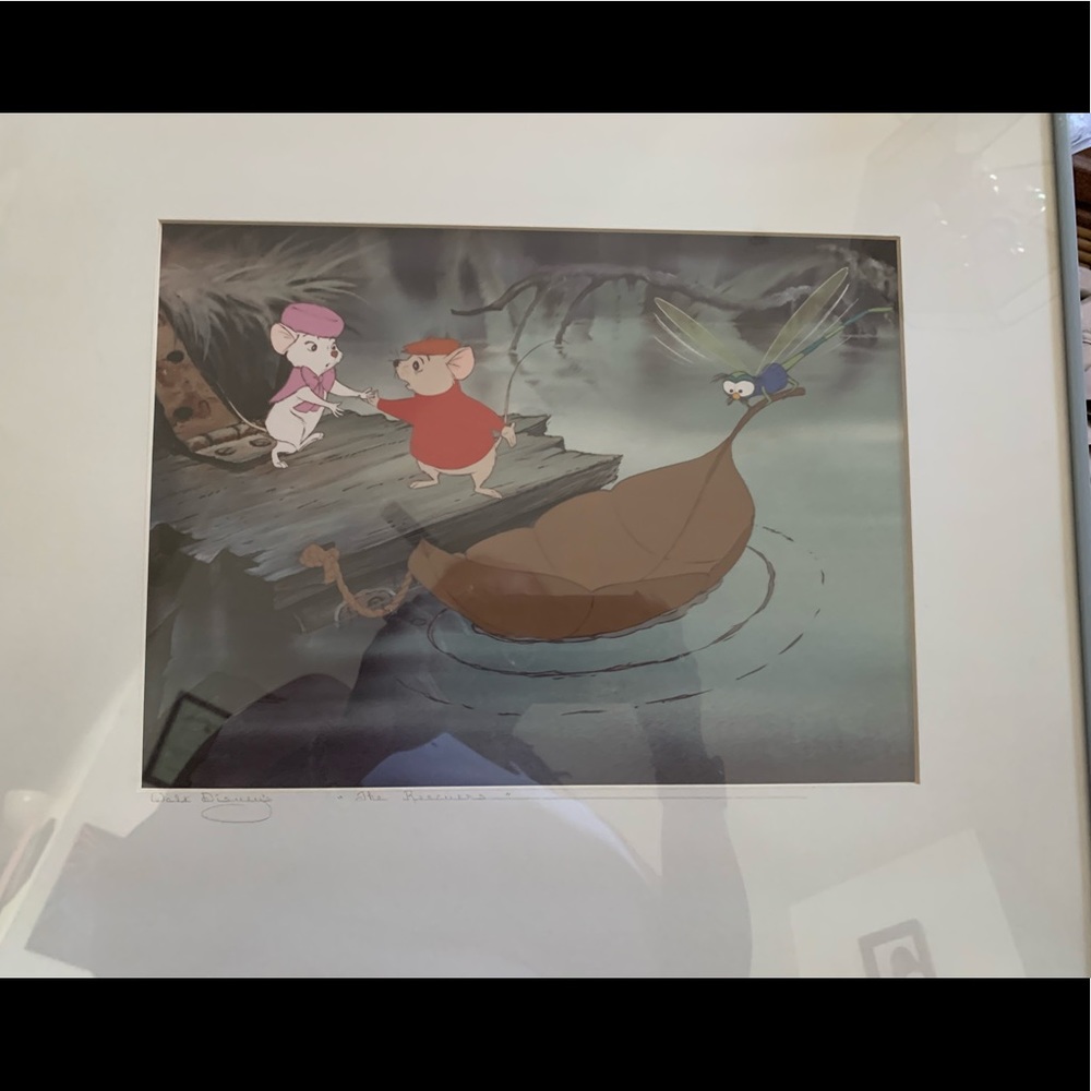 The Rescuers (reproduction) of original cel.